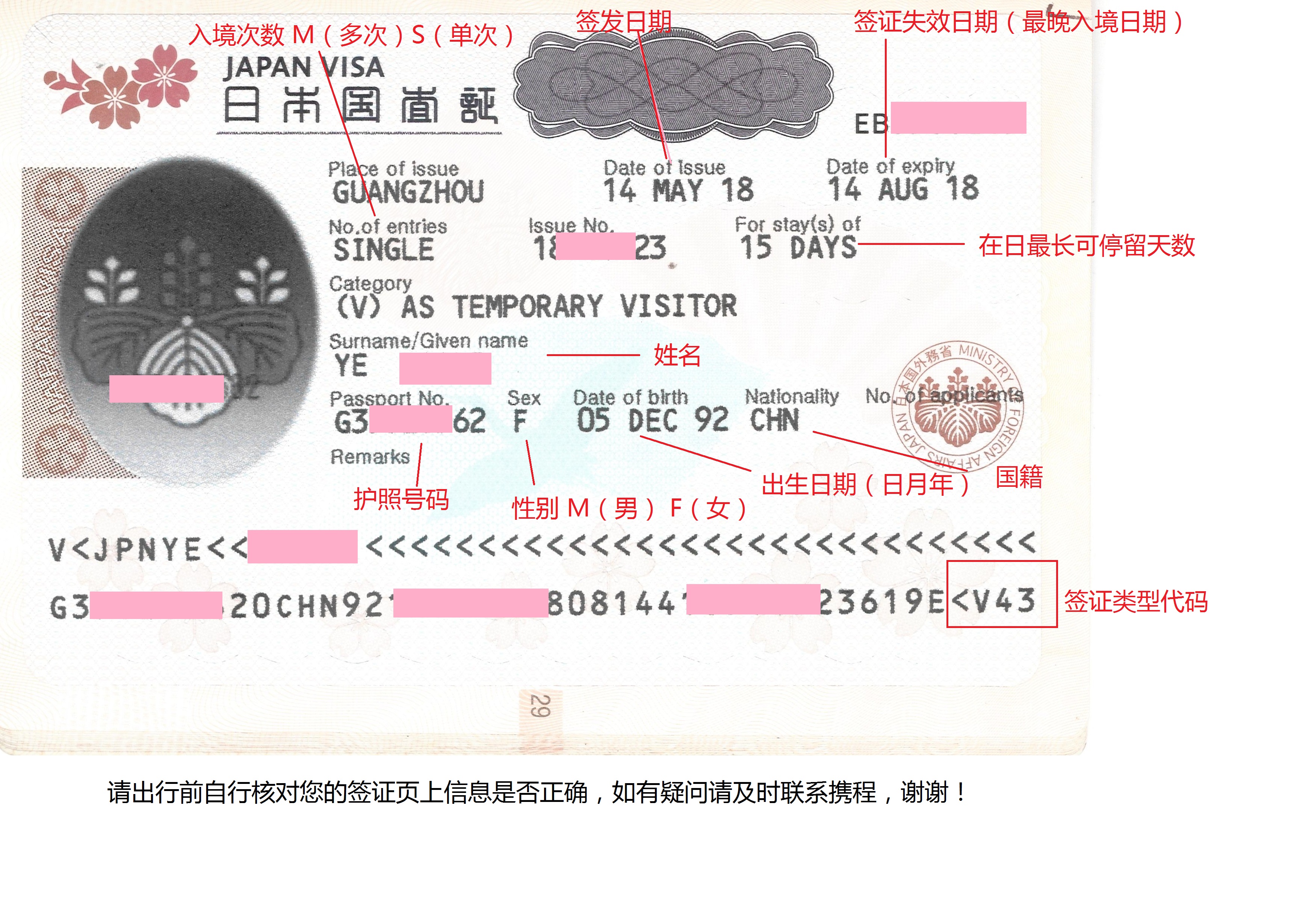 日本签证流程